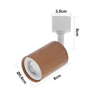 Spot Para Trilho HOLZI | 1*GU10 – MR16 | Nordecor Iluminação