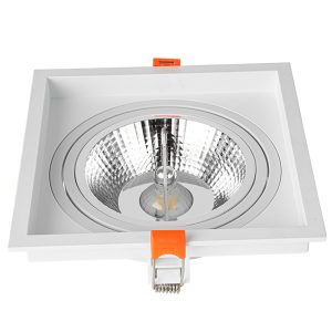 O Spot de Embutir LOYO, compatível com lâmpadas AR111 e soquete GU10, oferece iluminação potente e precisa com foco direcionado. Seu design embutido garante um acabamento elegante e discreto, ideal para destacar elementos arquitetônicos, obras de arte ou áreas específicas em ambientes residenciais e comerciais com eficiência e sofisticação.