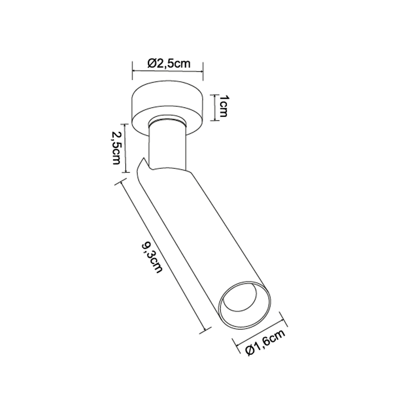 Spot Led de Sobrepor BLET LITE | 1W – 3.000K | Nordecor Iluminação