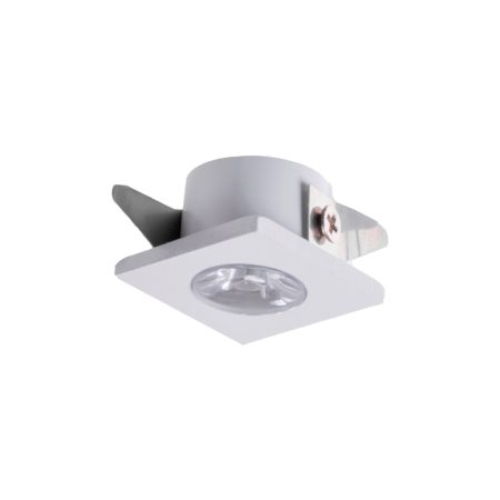 O Mini Spot LED de Embutir ELYSA QUADRADO da Nordecor, de 1W e 3.000K, oferece um design quadrado e compacto, ideal para instalação em drywall. Este spot pequeno emite uma luz quente e aconchegante, perfeito para espaços que desejam uma iluminação discreta e contemporânea.