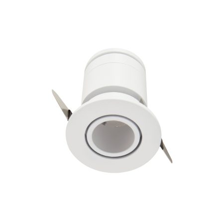 O Spot LED de Embutir LUN da Nordecor, compacto e inclinável, oferece flexibilidade e precisão na direção da luz. Este design ajustável é perfeito para focar em áreas específicas ou criar efeitos de iluminação dinâmicos. Com um alto IRC (>97) e R9 (>93), o LUN garante uma reprodução de cores rica e autêntica. Seu baixo UGR (